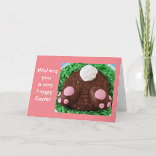 NO BUTTS ABOUT IT **EASTER CARD** WITH HUMOR HOLIDAY CARD