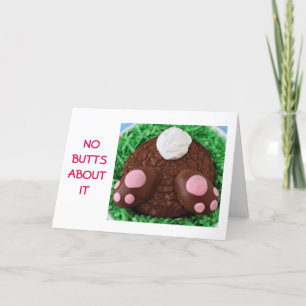 NO BUTTS ABOUT IT-EASTER WISH IS HUGE HOLIDAY CARD
