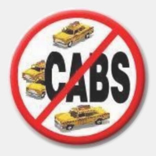 No Cabs (scabs) Classic Round Sticker