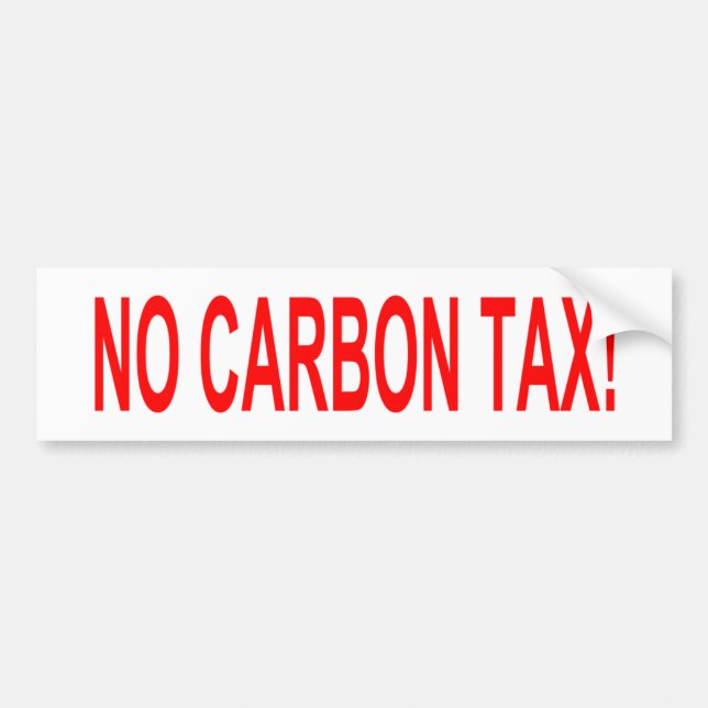 No Carbon Tax sticker (Front)