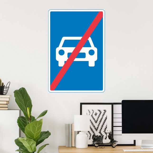 No Cars Sign Poster (Creator Uploaded)