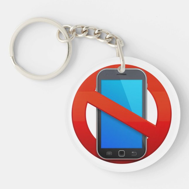 NO CELL PHONES Keychain - SRF (Front)