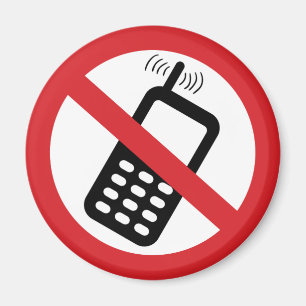 No Cell Phones Magnet
