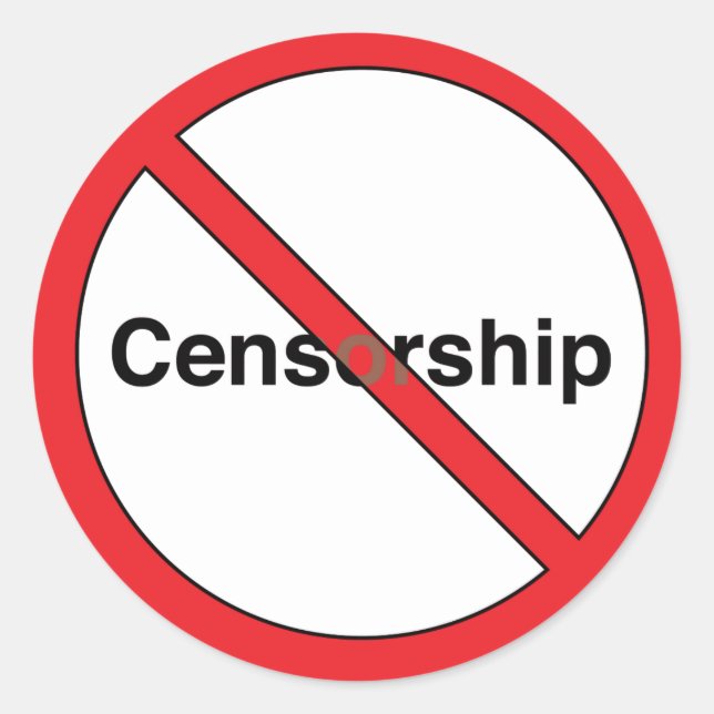 No Censorship Sticker (Front)