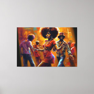No Chance, Black Art, African American Canvas Print