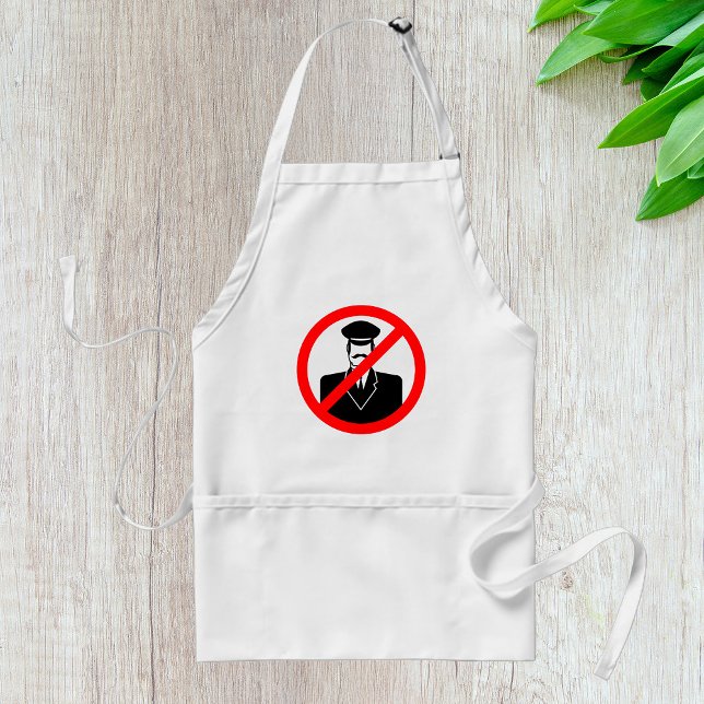 No Chauffeur Allowed Symbol Funny Warning Standard Apron (Creator Uploaded)