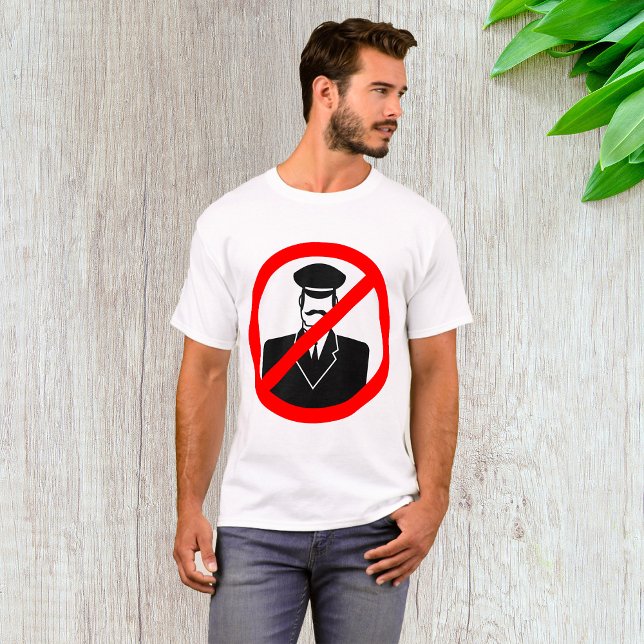 No Chauffeur Allowed Symbol Funny Warning T-Shirt (Creator Uploaded)