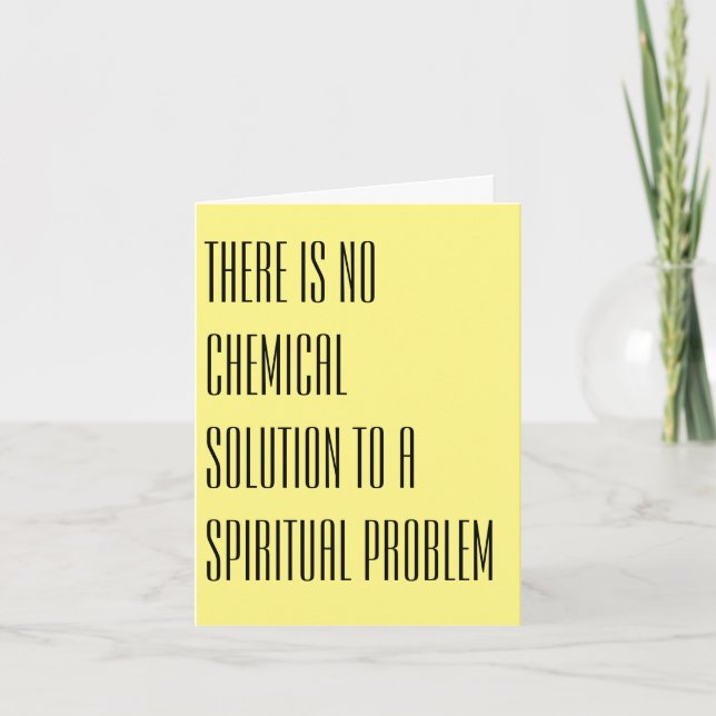 No Chemical Solution - Note Card (Front)