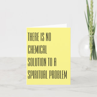 No Chemical Solution - Note Card