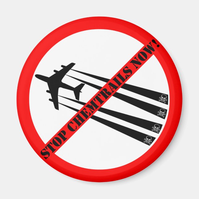 No Chemtrails Magnet (Front)