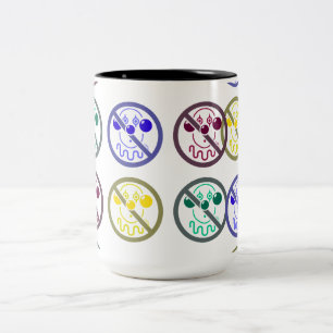 No Clowns - Tutti Frutti Two-Tone Coffee Mug