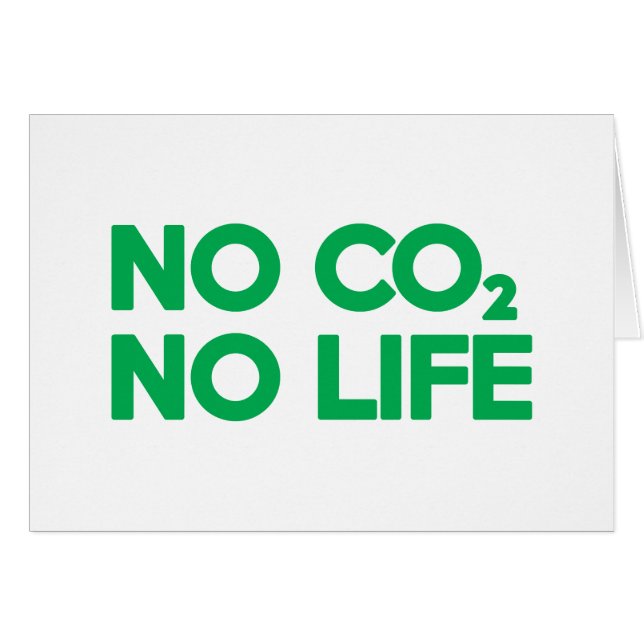 NO CO2 NO LIFE CARTE (Devant horizontal)
