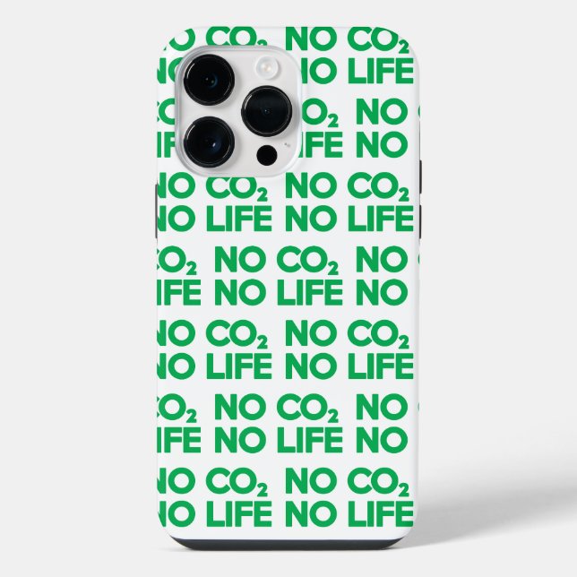 NO CO2 NO LIFE iPhone CASE (Back)
