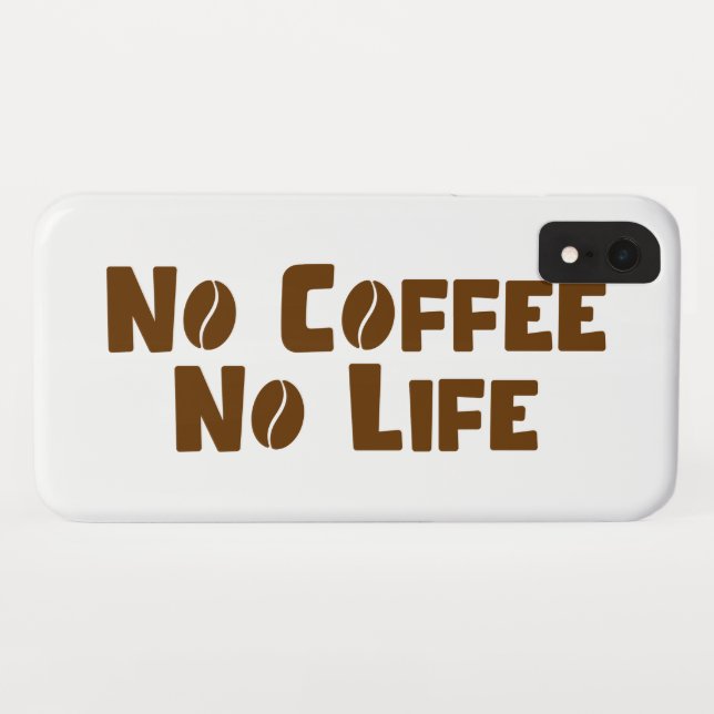 No Coffee No Life Case-Mate iPhone Case (Back (Horizontal))