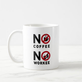 No Coffee No Workee Coffee Mug