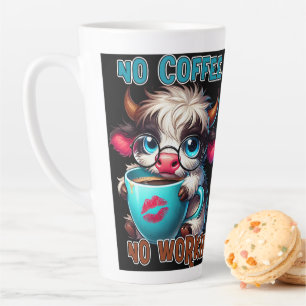 No Coffee No Workie  Latte Mug