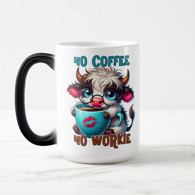 No Coffee No Workie  Magic Mug (Left)
