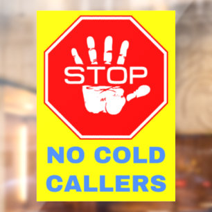 No Cold Caller Sign (Stop Callers)