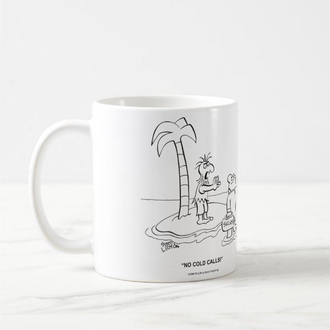 No Cold Calls Coffee Mug (Left)