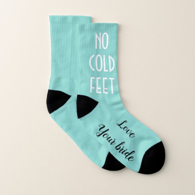 No Cold Feet Bride & The Wedding Party Groom Socks (Pair)