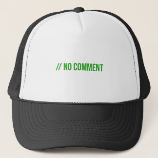 No Comment - Programmers Trucker Hat