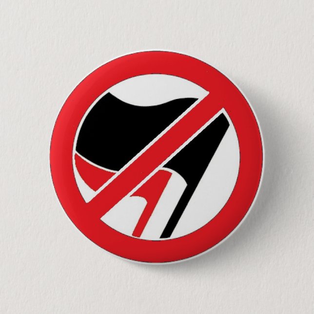 No Commies! 2 Inch Round Button (Front)