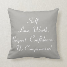 No Compromise "16x16" Throw Pillow - P2