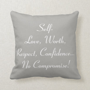 No Compromise "16x16" Throw Pillow - P2
