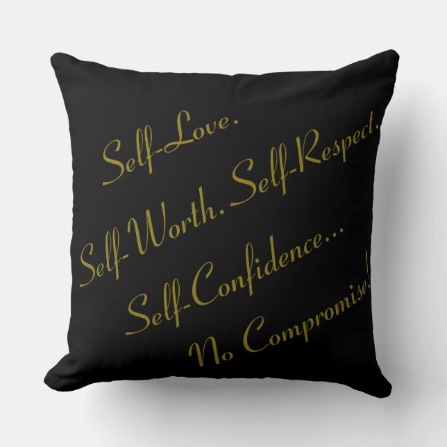 No Compromise "20x20" Throw Pillow - P1 (Front)