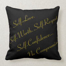 No Compromise "20x20" Throw Pillow - P1