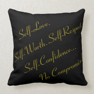 No Compromise "20x20" Throw Pillow - P1