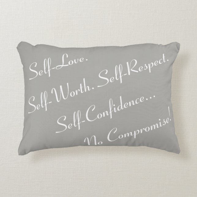 No Compromise Accent Pillow - P1 (Front)