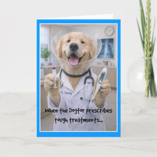 No Cone Treatment Archie Get Well Card COB-1