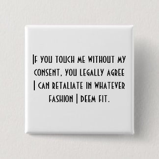 No Consent Ver.2 2 Inch Square Button