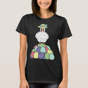 No Context Odd Easter Hen Chicken on Easter Eggs T-Shirt