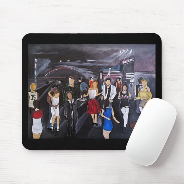 No Control Painting by Alfred Fox Mouse Pad (With Mouse)