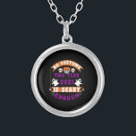 No Costume This Year 2021 Is Scary Enough Silver Plated Necklace<br><div class="desc">No Costume This Year 2021 Is Scary Enough matching, family, happy, halloween, costumes, spooky, horror, october, spooky season, halloween gift ideas, ghost, pumpkin, retro, skull, black, cute, skeleton, vintage, october, art, family matching, halloween costume, gifts, fun, monster, boo sheet Funny Halloween 2021 Costume Halloween Matching Family Costume Halloween Halloween 2021...</div>