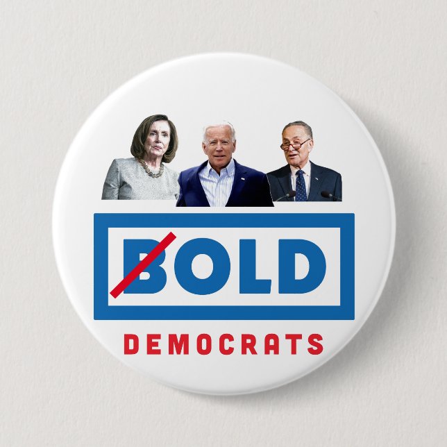 No Country for Old Democrats 3 Inch Round Button (Front)