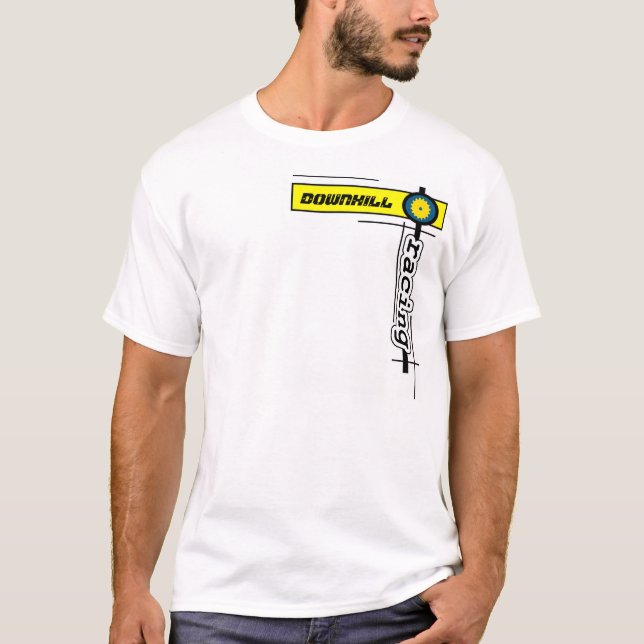 NO COWARDS downhill T-Shirt (Front)