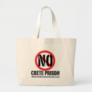 No Crete Prison Large Tote Bag