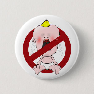 NO CRY BABIES 2 INCH ROUND BUTTON
