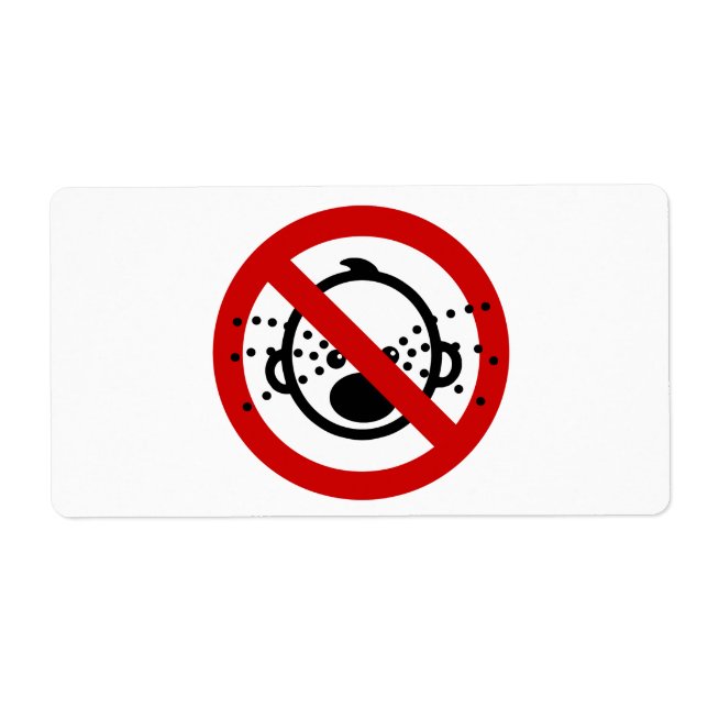 NO Cry Babies ⚠ Thai Airport Sign ⚠ (Front)