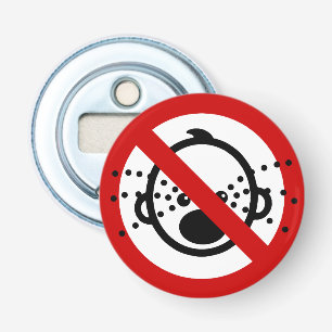 NO Cry Babies ⚠ Thai Airport Sign ⚠ Bottle Opener