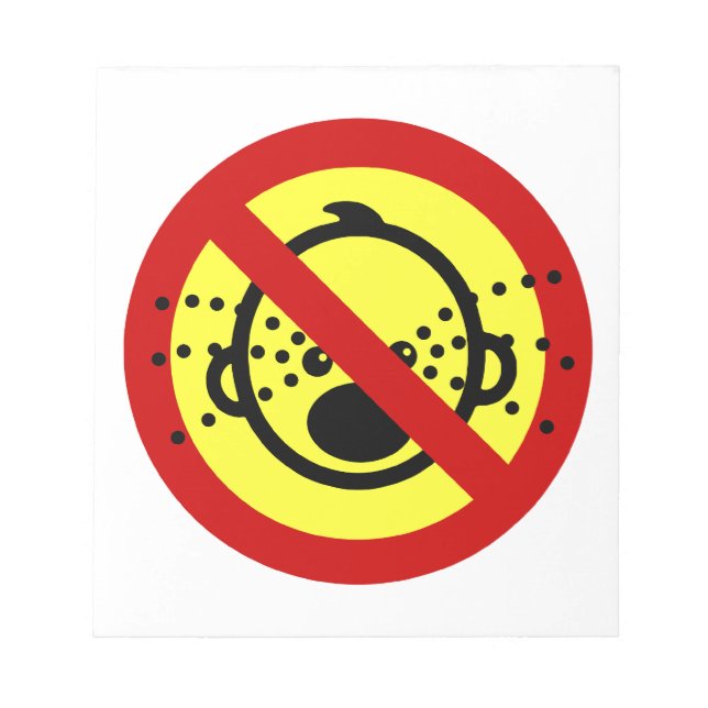 NO Cry Babies ⚠ Thai Airport Sign ⚠ Notepad (Front)