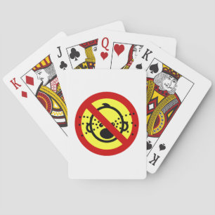 NO Cry Babies ⚠ Thai Airport Sign ⚠ Playing Cards