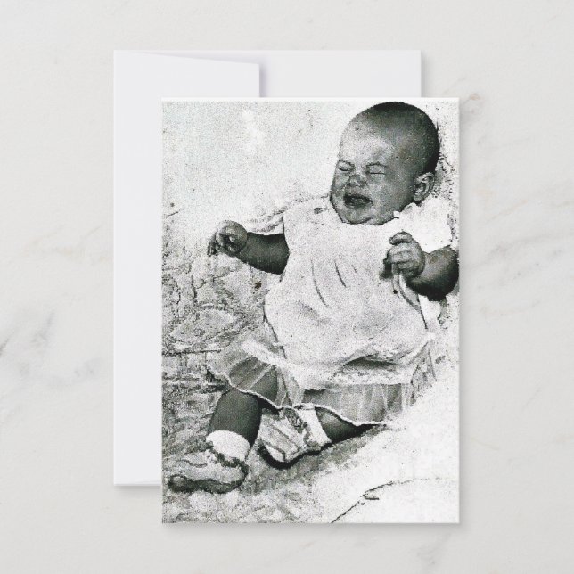 "no crying allowed" Baby Shower Invitation (Front)