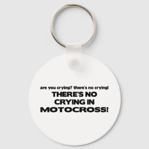 No Crying - Motocross Keychain