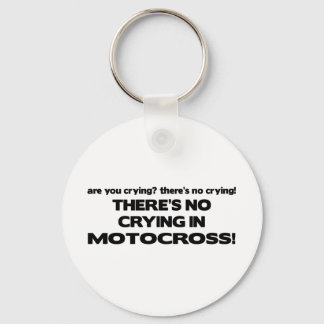 No Crying - Motocross Keychain