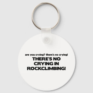 No Crying - Rock Climbing Keychain