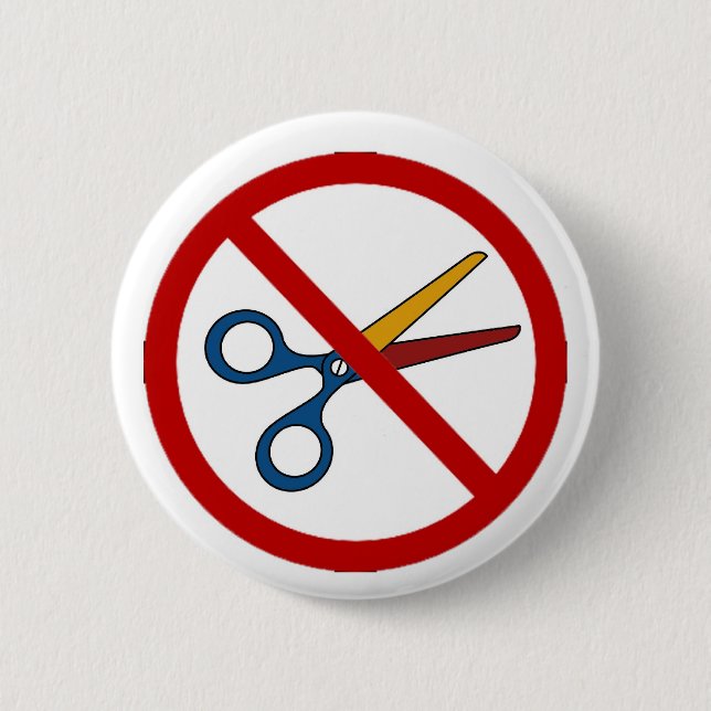 No Cuts Button (Front)